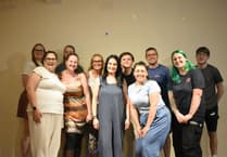 Tenby star Michelle at Bake Off Musical launch