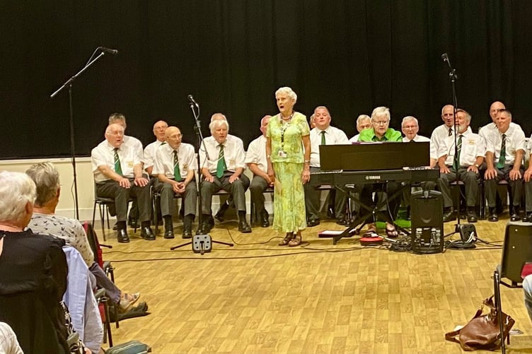 Pembroke and District Male Voice Choir held a concert in Saundersfoot, raising £550 for Guide Dogs Pembrokeshire.