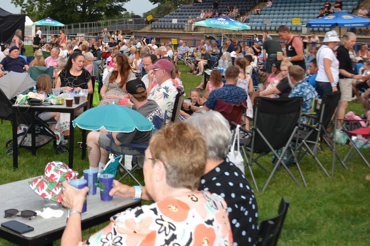 Hundreds attended Narberth Outdoor Rock on August 16.