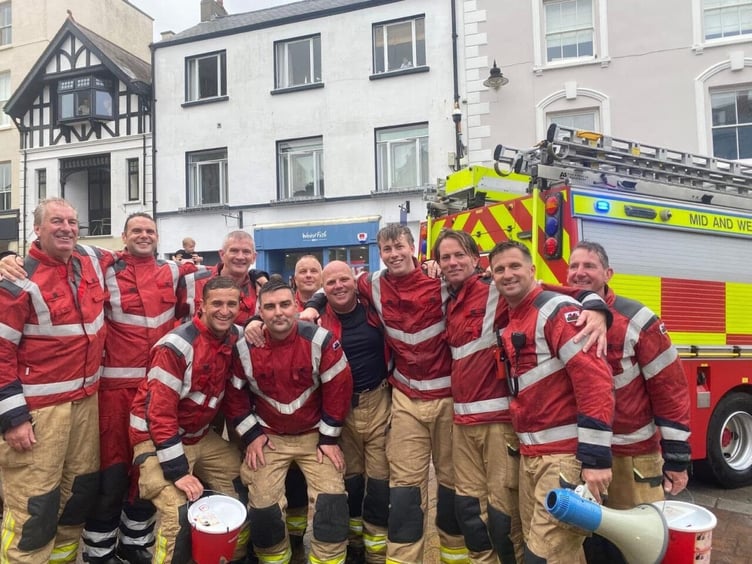 The crew at Tenby Fire Station in Tudor Square during 2025 Firefighters’ Carnival