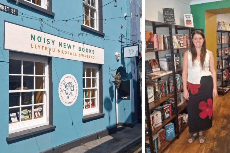 Noisy Newt Books and owner Rhiannon Fielder-Hobbs