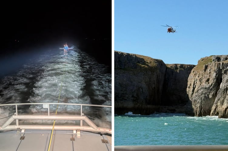 Angle RNLI: Two rescues on August 25