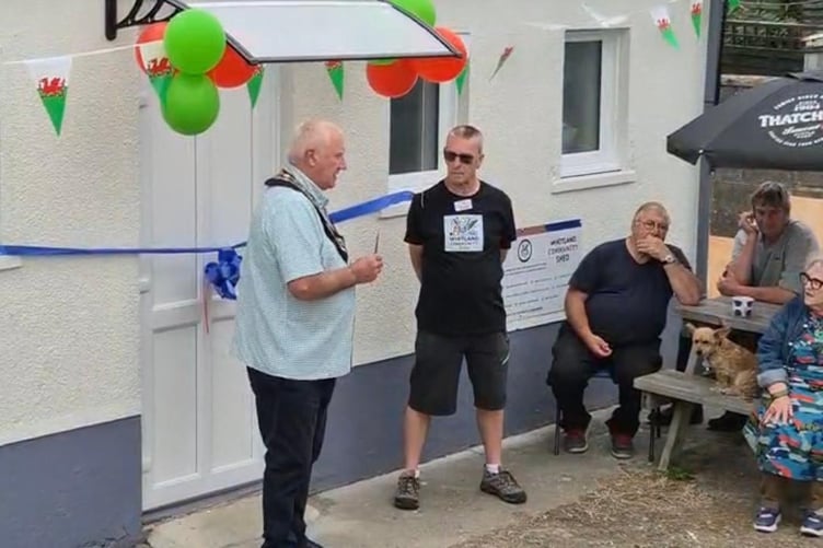 Whitland Shed opening ceremony with Mayor Len Shipton