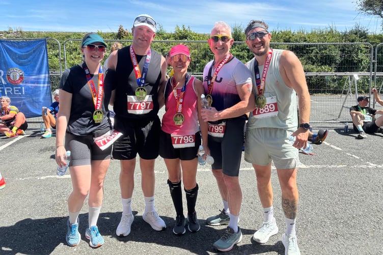 Chris and Lana Brace and family are preparing to compete together in Ironman Wales 2025