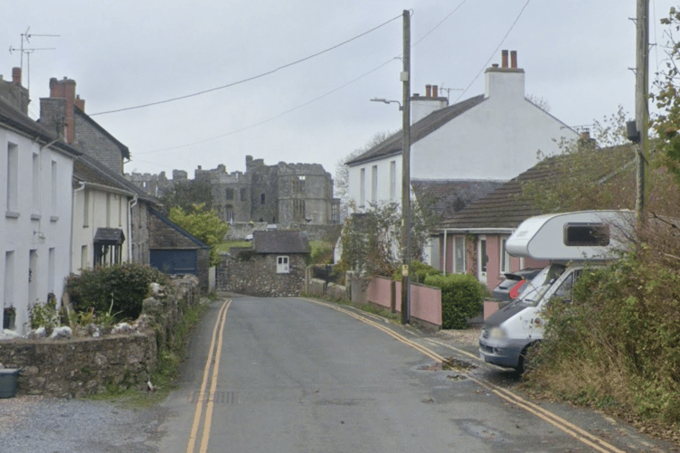 Carew village, Pembrokeshire