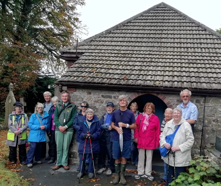 ‘Steadies’ walking group at Begelly Churchyard