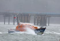Angle lifeboat crew in action: Yacht Aid & Welfare Check
