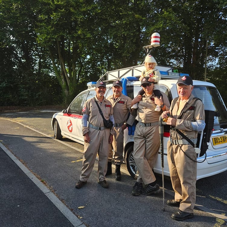 Four Carmarthenshire Scouts leaders are heading off to Prague, dressed as Ghostbusters, to raise funds for the Chemotherapy Unit at Glangwili Hospital.