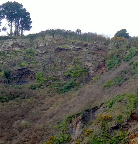 Temple to the Winds at Clovers - seen from the shore at low tide                