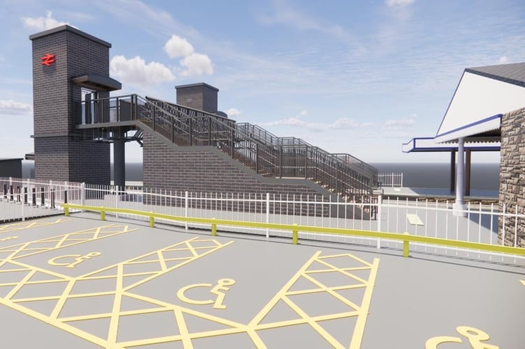 proposed new footbridge at Tenby railway station