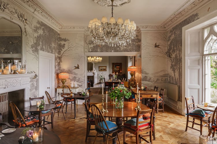 The historic hotel’s decor reflects Melanie’s profession as interior designer