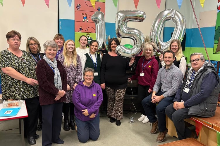 Staff at Ysgol Llys Hywel, Whitland’s 150-year celebrations