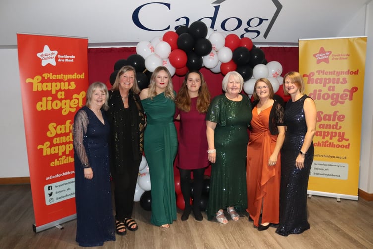 Carmarthenshire Action for Children staff at the ball