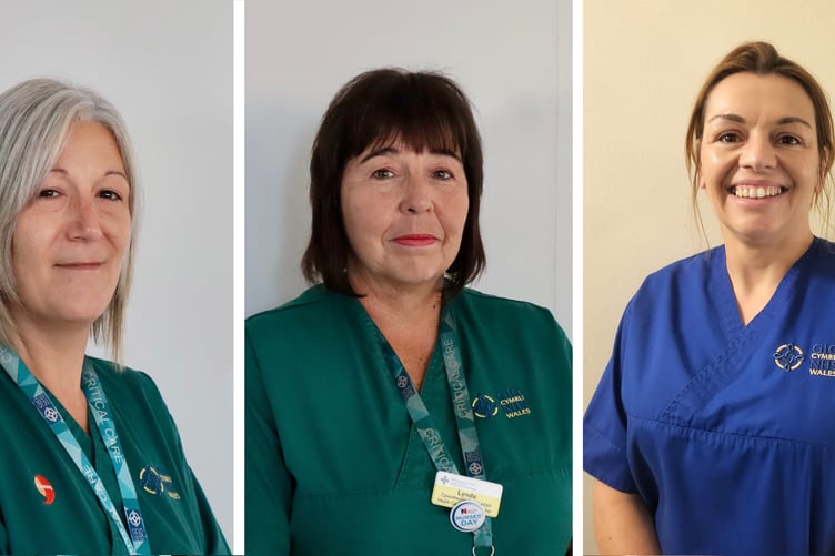 Shona Lewis, Lynda Jones and Emma Phillips