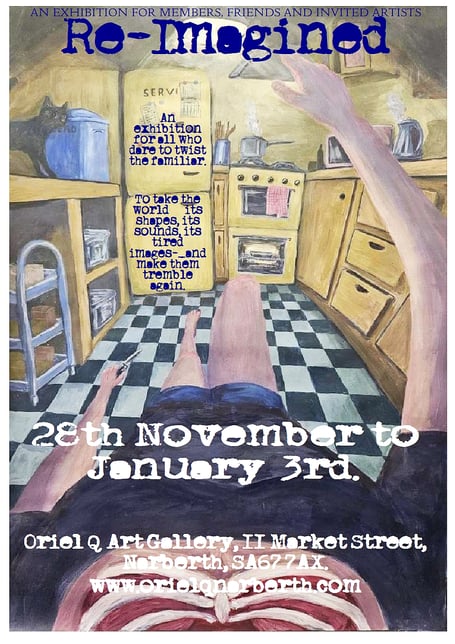 Oriel Q’s next exhibition, Re-Imagined, runs from November 28 to January 3.