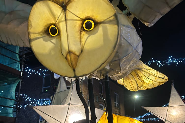 Giant lantern procession, Cardigan