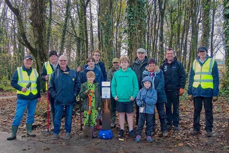 1st Johnston Scouts planted 1,000 crocus bulbs with the Rotary Club at Withybush Woods, Haverfordwest
