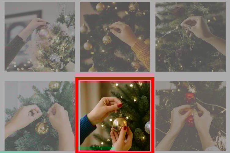 Solution to festive Christmas tree image puzzle