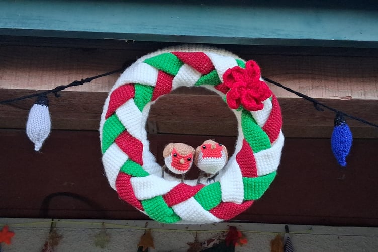 Penally Yarn Bombers Christmas Display - Elizabeth Fitzpatrick