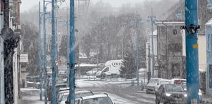 WATCH: Snow in Pembroke Dock as wintry weather impacts county
