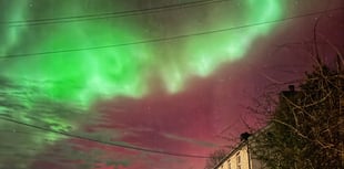 Aurora Borealis lights up Pembrokeshire skies