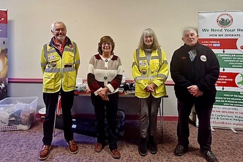 The ladies at Carew WI are in awe of Blood Bikes Wales riders for their unswerving dedication to the volunteer community service.