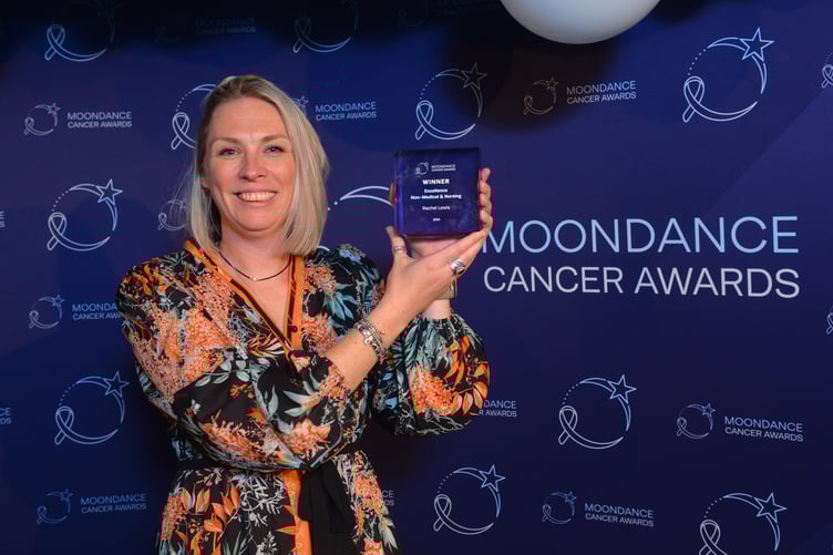 Rachel Lewis, Allied Health Professional Lead at Hywel Dda UHB, at the previous Moondance Cancer Awards in 2024
Moondance Awards,
The Depot, Cardiff
16.06.2024
WALES NEWS SERVICE