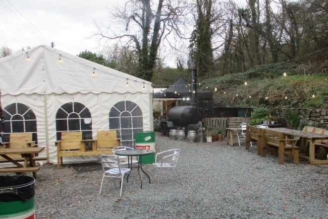 The current food marquee at the Cresselly Arms