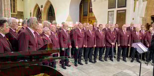 Tenby Male Choir charity concert announced
