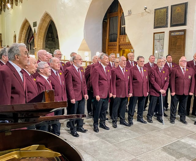 Tenby Male Choir’s May fundraisers