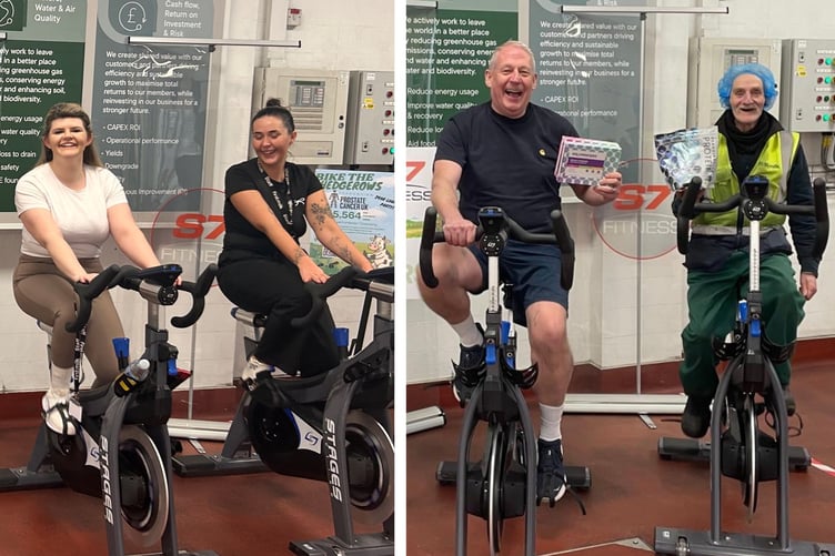 First Milk colleagues at Haverfordwest Creamery taking part in Bike the Hedgerows