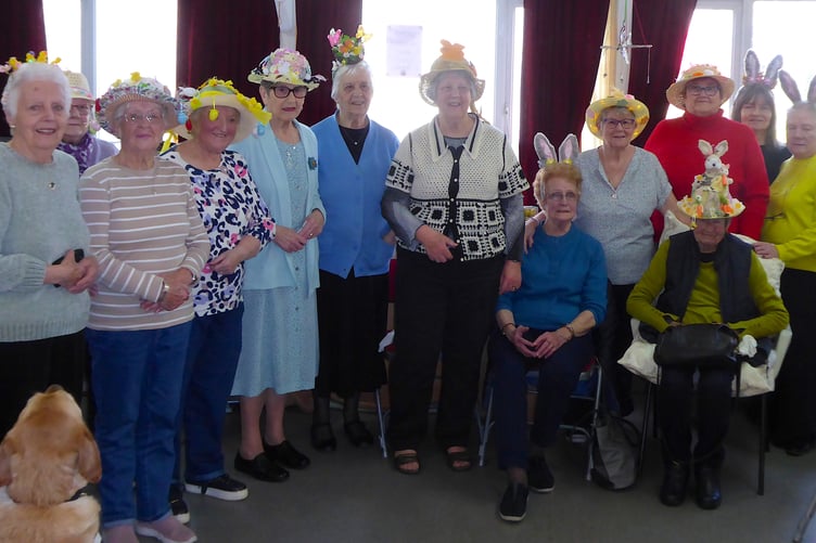 Easter bonnets at Tenby Friendship Club