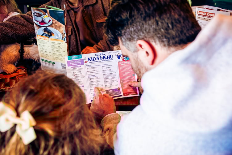 The new Matilda-inspired kids’ menu