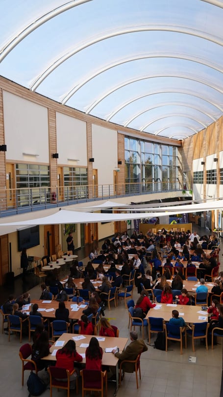 120 girls from Pembrokeshire secondary schools taking part in the SPARC 2026 Career Connections event at the Bridge Innovation Centre, Pembroke Dock