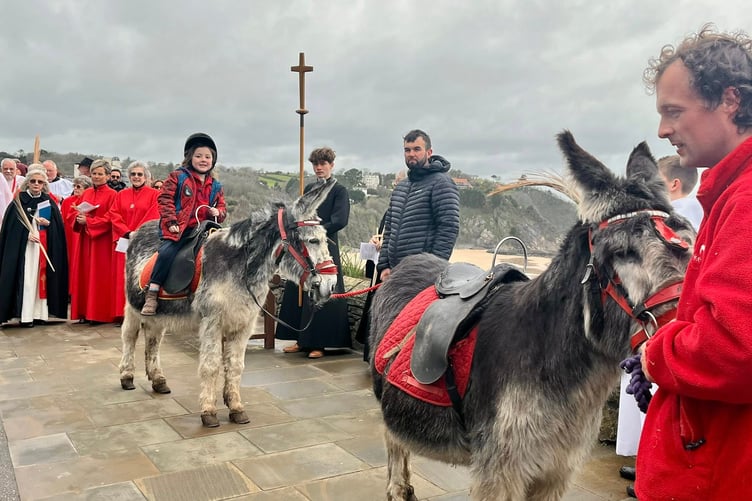 Palm Sunday procession in Tenby