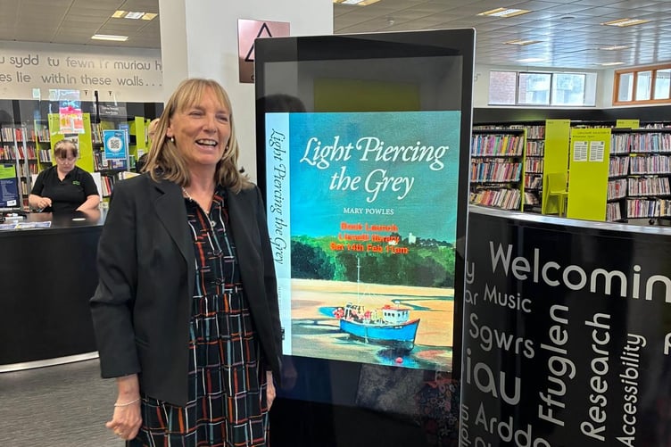 ‘Light Piercing the Grey’ author Mary Powles at Llanelli Library