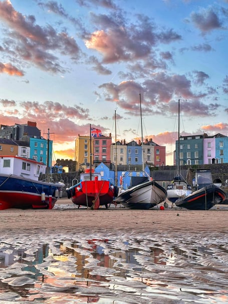 Tenby Harbour colours