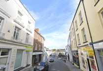 High Street resurfacing works at Haverfordwest
