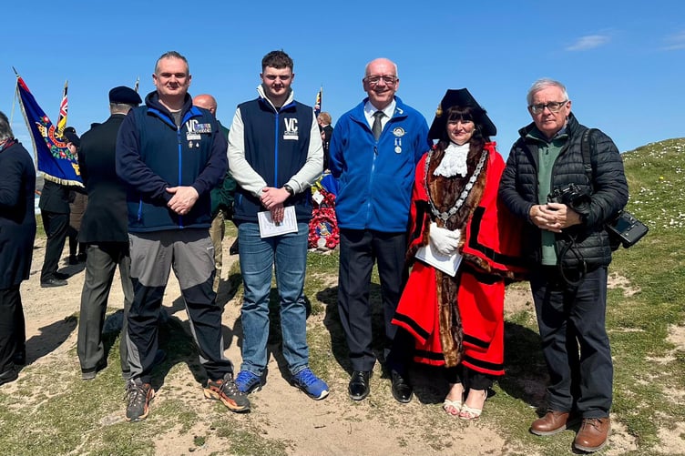 At Freshwater West on April 25, a Remembrance Service was held for the servicemen lost in a storm off Pembrokeshire in 1943