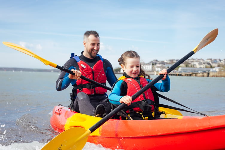 Hire a kayak from Milford Beach Activity Centre