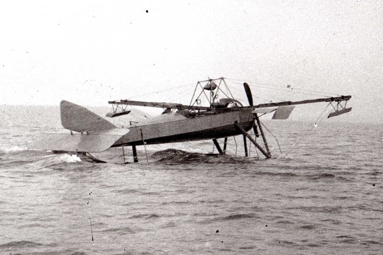 This Burney X3 seaplane underwent trials on the Haven Waterway in 1913.