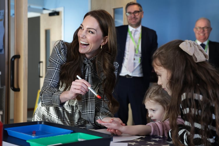 HRH The Princess of Wales on her first visit to Tŷ Hafan Children's Hospice in January 2025 when her patronage was announced