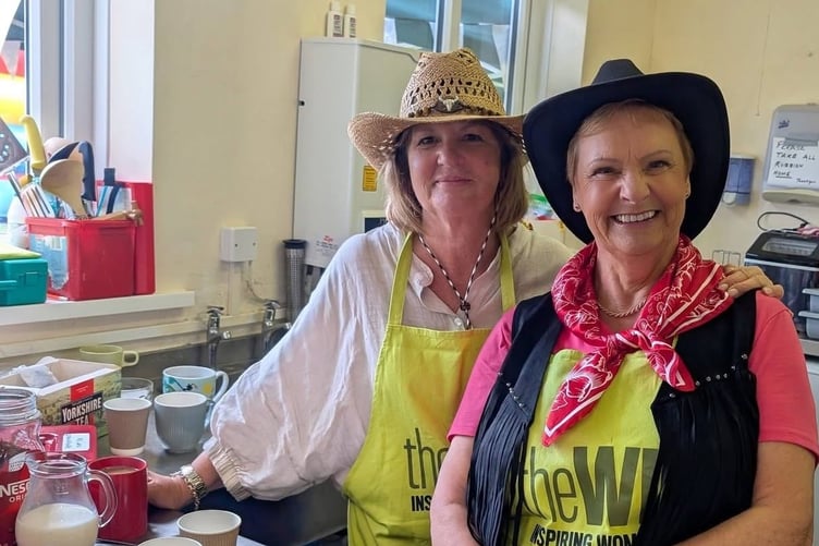 St Florence WI loved helping out at the Village Fete, serving tea and coffee and arranging games and stalls.