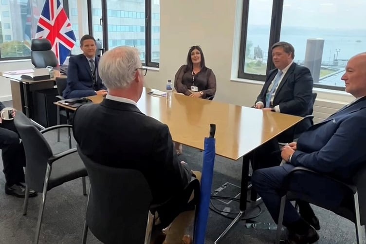 The meeting at Valero highlighted protecting Pembrokeshire jobs and industry