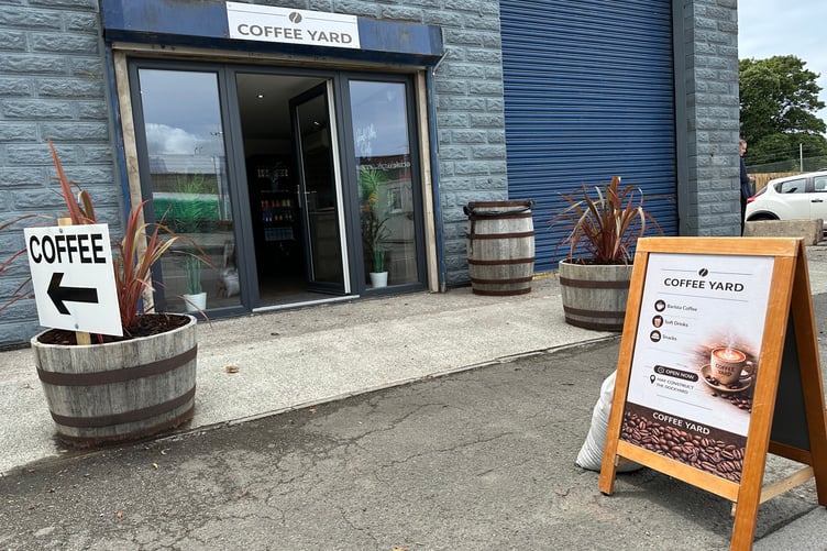 Outside the Coffee Yard, Pembroke Dock