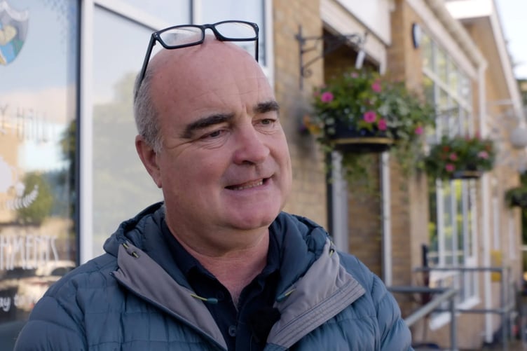 Councillor Chris Williams, outside the Regency Hall