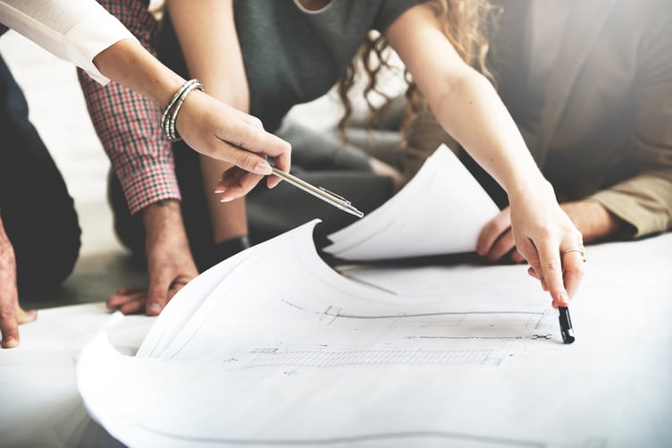 Plans - stock image