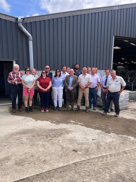 Pictured at the NFU Cymru Welsh Farming Week MS engagement event in Glyniscoed are (L-R): Tom Cowcher, Claire Jones, Heather Holgate, Kerry Ferguson MS, Dai Morgan, Claire Archibald MS, Malcolm Davies Group Secretary, Scott Thorley Assistant to Claire Archibald, Paul Davies MS, Gethin Hughes, Martin Griffiths, Elen Jones, Owen Jewell, Eirig James, Maarten Davies, Patrick Loxdale.