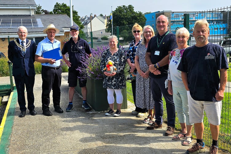 On Wednesday, July 8, Saundersfoot welcomed RHS Wales in Bloom judge Jim Goodwin as he visited the village