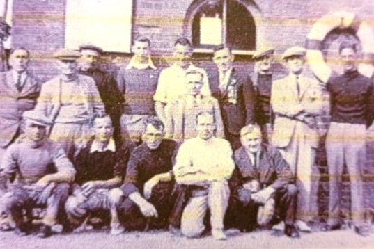 Tenby Sailing Club Early Members: Leslie Powell, W.Noble, T.Lewis, L.Diment, Edgar Rossiter, D.Lewis, Vic Crockford,Thrupp, . Bob Hooper, J.Howells, Ted Lewis, T. Creese, B.Lewis, Charlie Hooper, R.Nicholls.